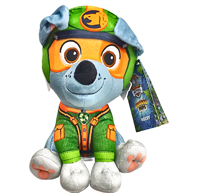 PAW PATROL 汪汪隊立大功 毛絨系列叢林狗狗 3歲以上, 20cm, 灰灰, 1個