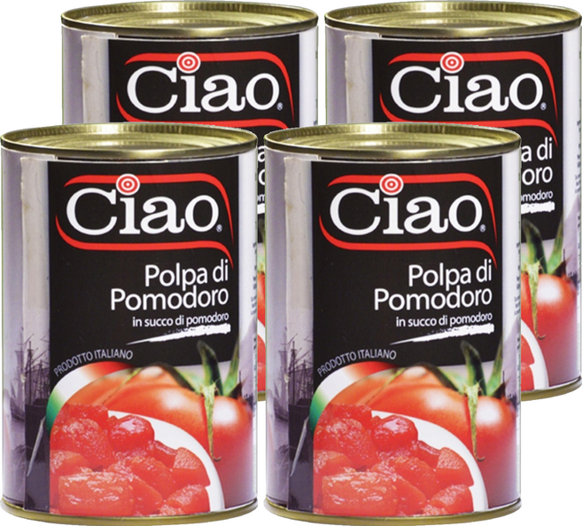 Ciao 喬爾番茄 碎粒番茄, 400g, 4罐