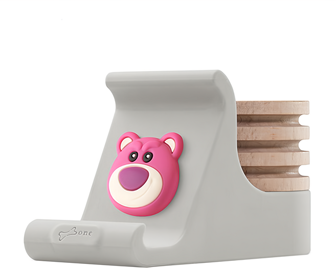 Bone 蹦克 迪士尼 逗扣手機架擴香台 50 x 62 x 102 mm 109g, 熊抱哥, 1個