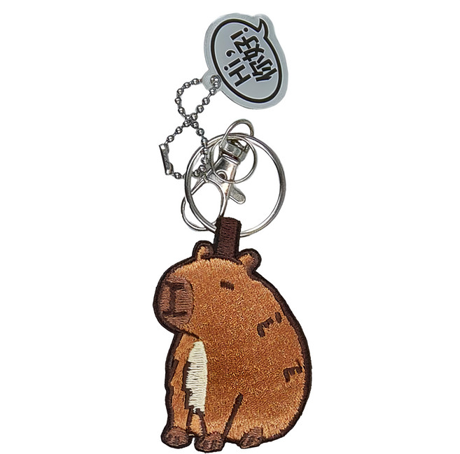 Hi 你好 刺繡鑰匙圈, 水豚, 1件