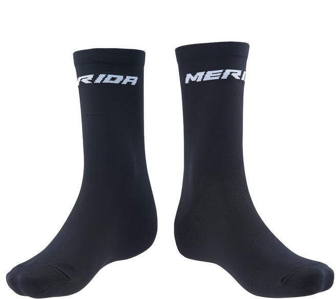 MERIDA 美利達 車襪, 黑底 + 白字, 2雙