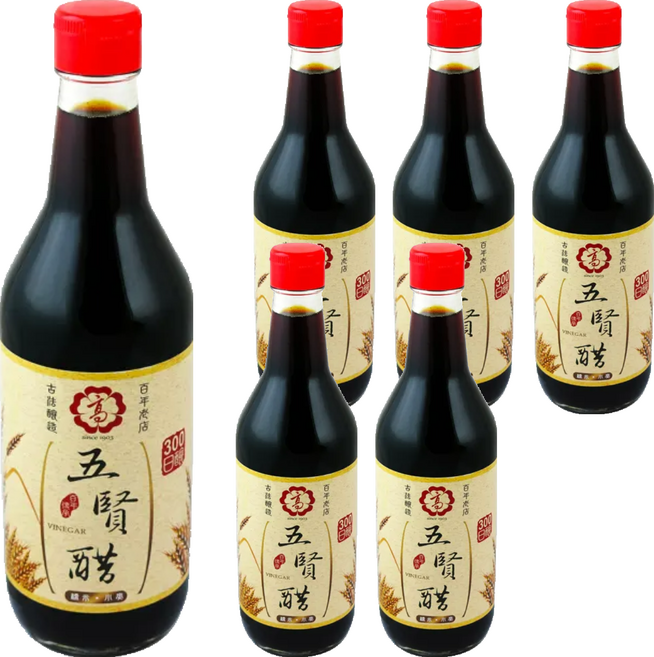 高印 五賢醋, 520ml, 6瓶