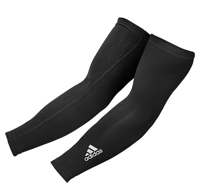 adidas 愛迪達 機能壓縮袖套, 黑色, 1雙