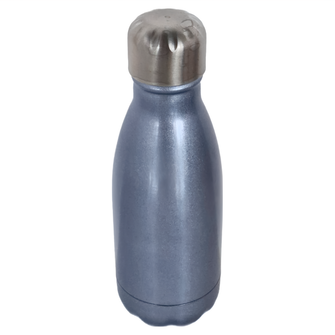 S'well Bottle 時尚不鏽鋼保冷保溫瓶 20.32 x 6.35cm, 1個, 260ml, Wonderland 銀色 + 藍色