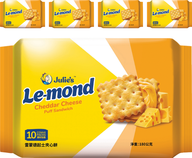 Julie's 茱蒂絲 雷蒙德乳酪起士夾心餅, 180g, 5包