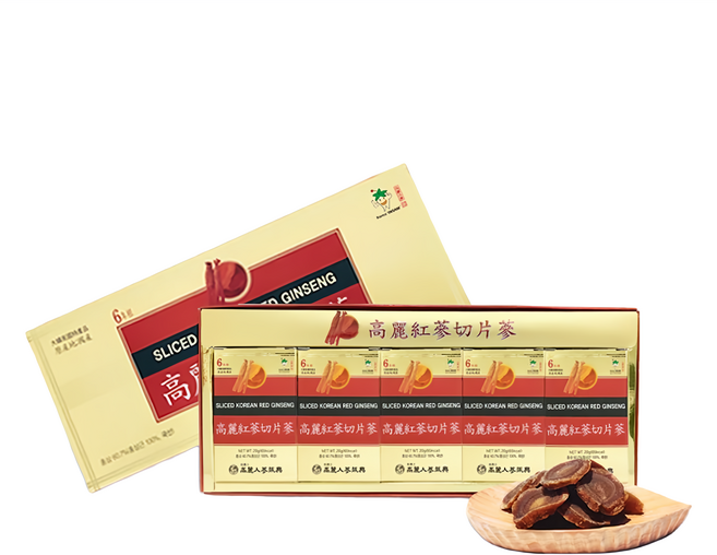 振興高麗人蔘 蜂蜜高麗紅蔘切片 6年根, 10個, 100g, 2盒