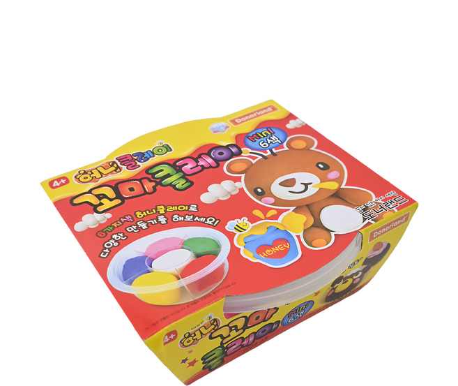 Donerland 蜂蜜黏土, 多色, 126g, 1組