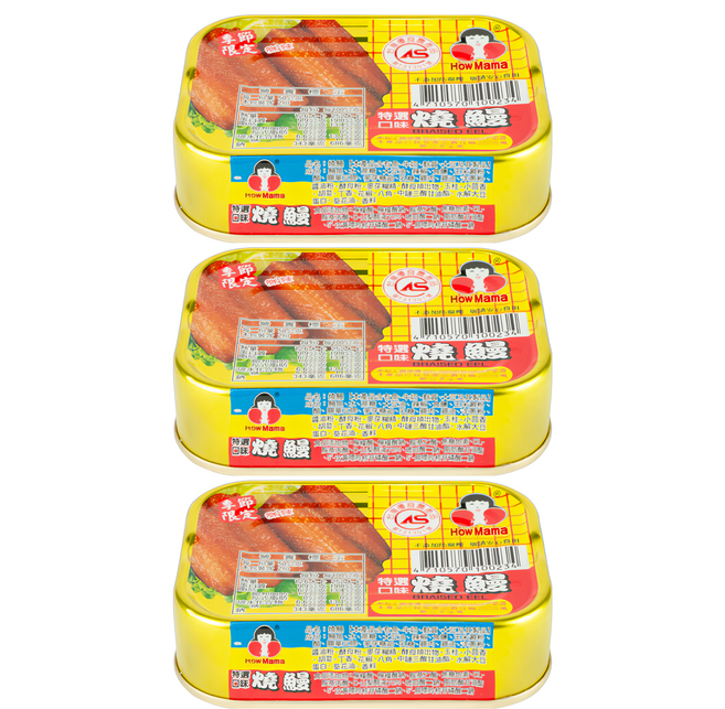 東和食品 How Mama 燒鰻罐頭 微辣, 100g, 3罐