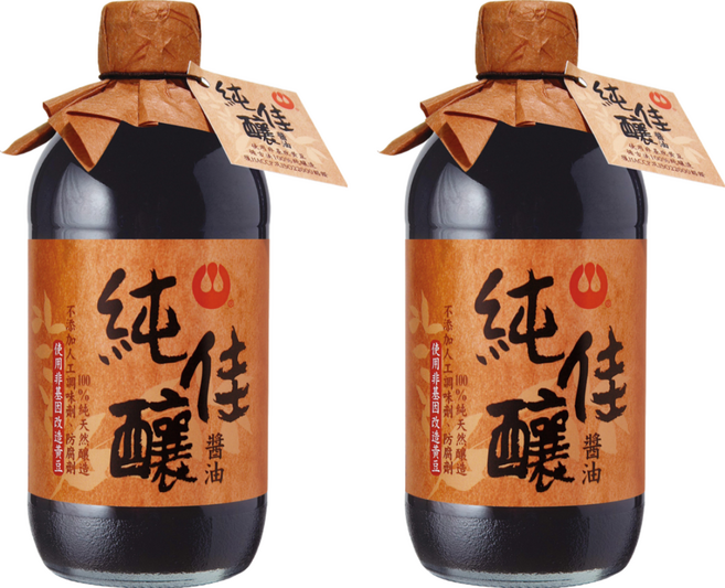 萬家香 純佳釀醬油, 450ml, 2瓶