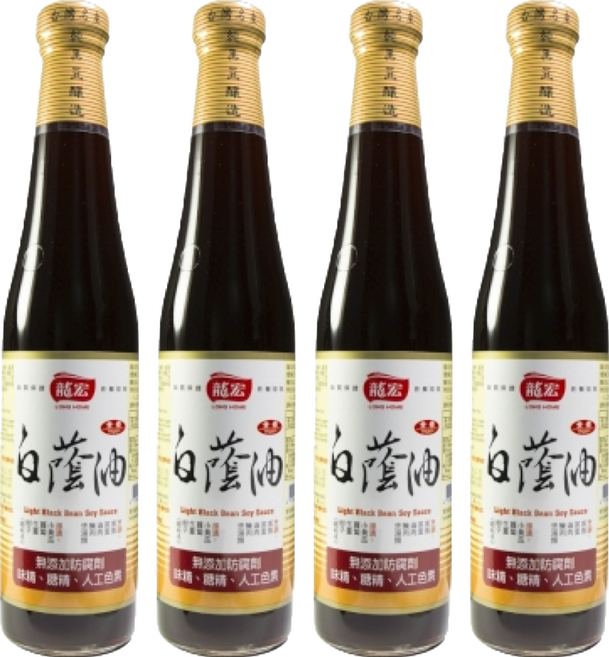 龍宏 白蔭油, 420ml, 4瓶