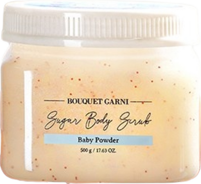 BOUQUET GARNI 身體磨砂膏 嬰兒爽身粉香, 500g, 4罐