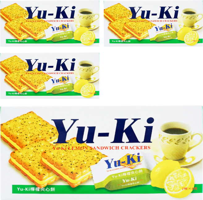Yu-Ki 檸檬夾心餅, 150g, 4盒