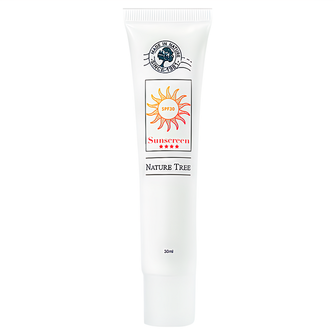 NATURE TREE 自然樹 物理防曬 晶透亮防曬霜 SPF30, 30ml, 1條