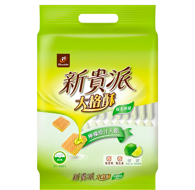 77 新貴派 大格酥 陽光檸檬, 324g, 1袋