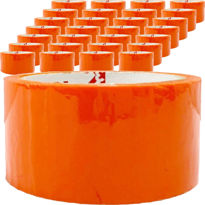 3K牌 彩色封箱膠帶 橘色 48mm*50y*0.043 OPP材質, 5組