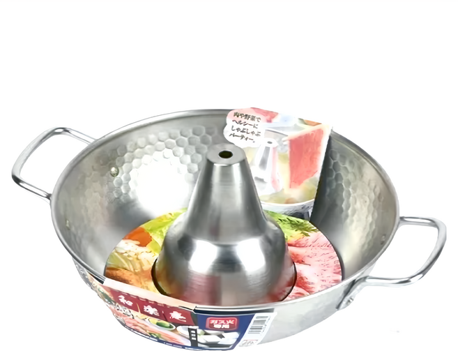 PEARL LIFE 珍珠金屬 不鏽鋼涮涮鍋 2.2L 530g, 33.5cm, 銀色, 1個