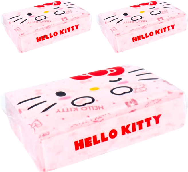 Hello Kitty 凱蒂貓 柔軟面紙, 1入, 3包