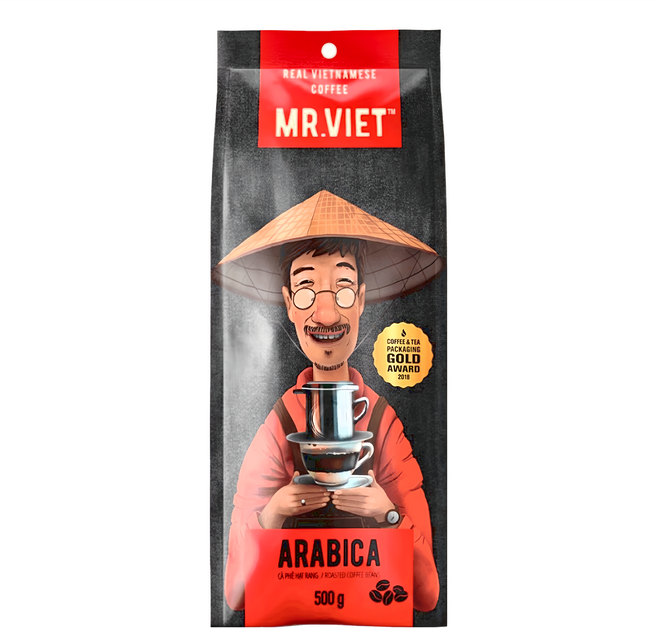MR.VIET 越南阿拉比卡 500g - 可可黑巧克力風味 口感醇厚, 1包, 咖啡豆(無研磨)