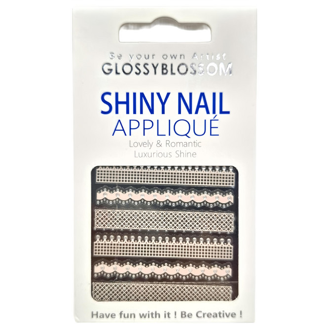 GLOSSYBLOSSOM 3D炫眼美甲貼 3個裝, 點點, 1個