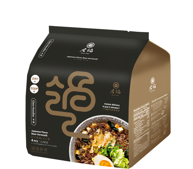 老鍋米粉 江戶春雨, 65g, 4包, 1袋