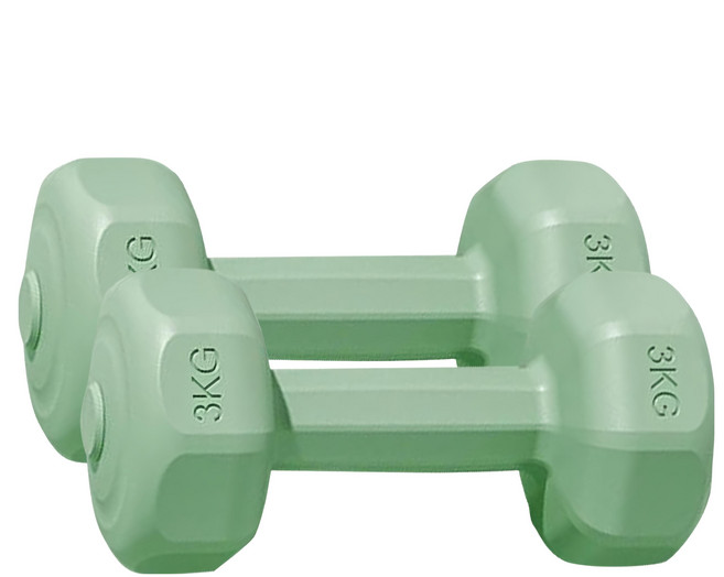 TEZEWA 多彩小啞鈴 2個, 3kg, 1組