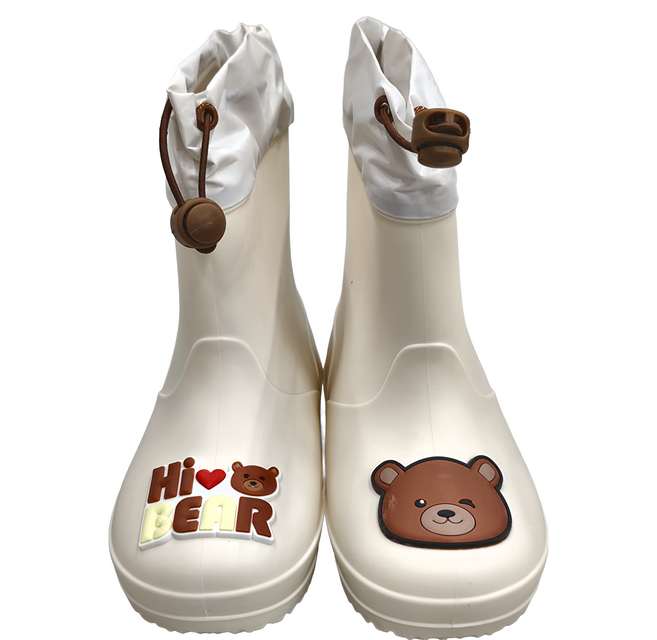 萌趣可愛兒童雨鞋 小熊 PVC