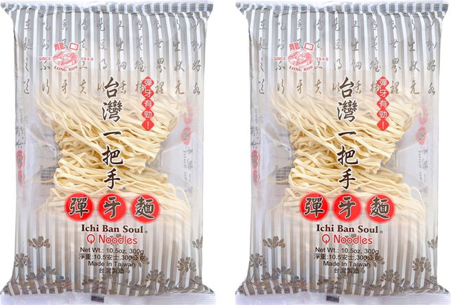 龍口 台灣一把手 彈牙麵, 300g, 2包