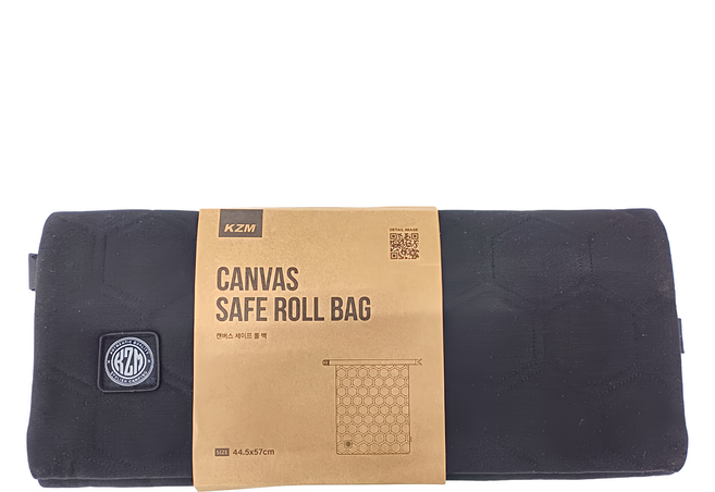 KZM OUTDOOR 烤盤專用束口收納袋 44.5 x 57cm 350g K23T3B12 1個, 黑色, 1層