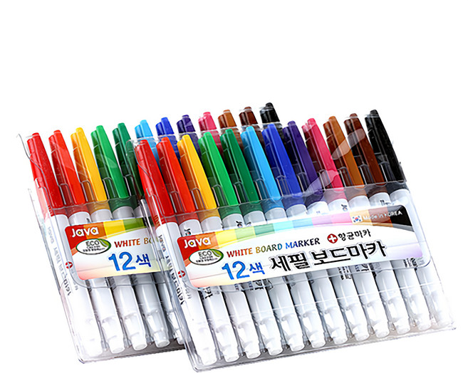 JAVAPEN 鉛筆板記號筆 12色, 2組, 多色