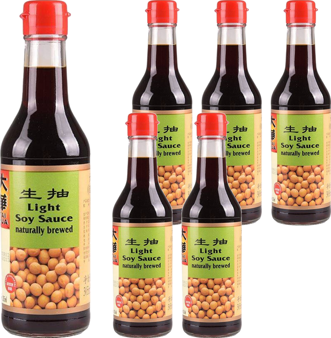 大華醬油 特級純釀造醬油 生抽, 305ml, 6瓶