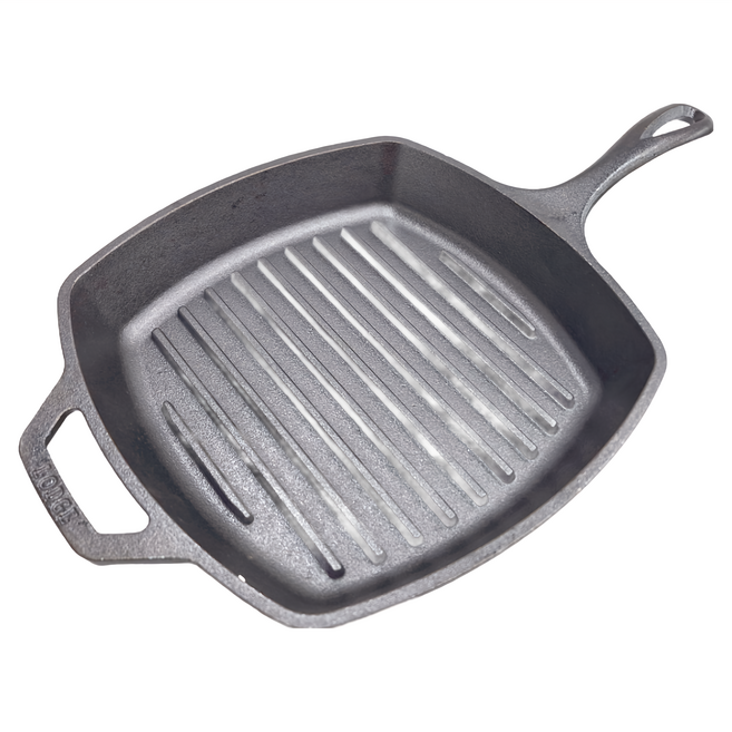 LODGE 野生動物系列 26.6cm 鑄鐵方型單柄煎鍋 野生魚, 1個