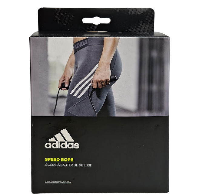 adidas 愛迪達 輕量競速跳繩 ADRP-12234 220g, 黑色, 1盒