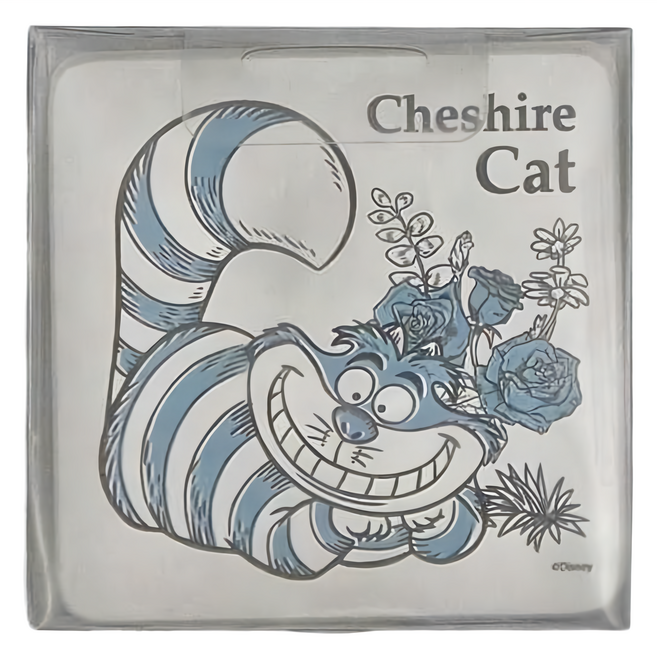 收納王妃 珪藻土杯墊 方型 2入, 愛麗絲 + 思考柴郡貓, 1組