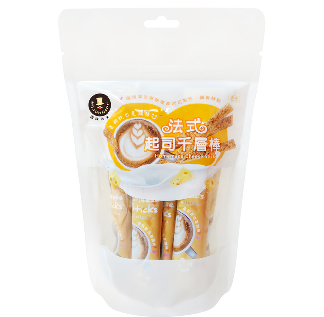 MR.JOHNSON 強森先生 法式起司千層棒 奶素, 150g, 1包