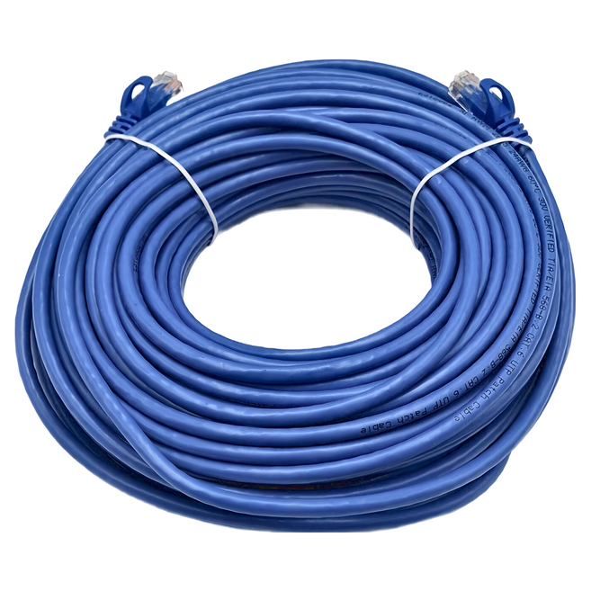POLYWELL 寶利威爾 高速網路線 CAT6 PW15-W58-C300, 藍色, 1條, 30m