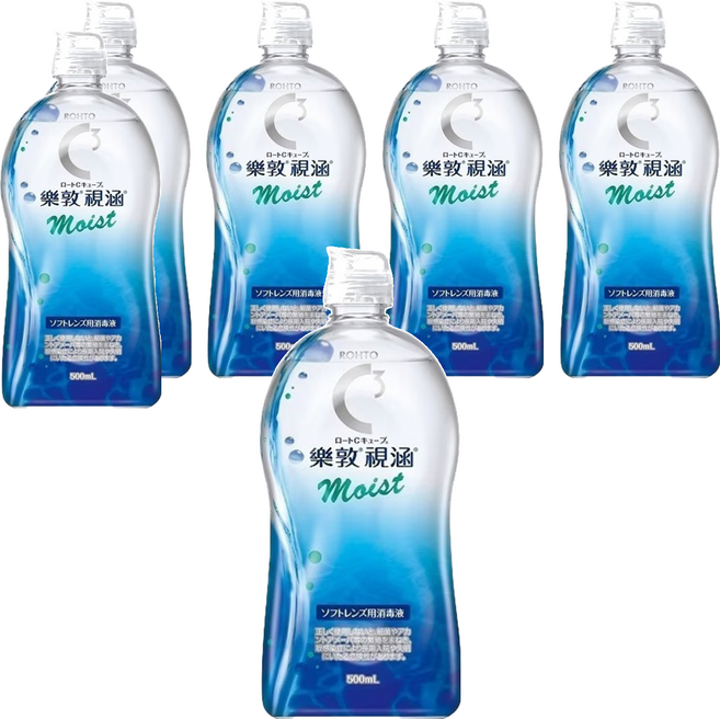 ROHTO 樂敦 視涵 水感多效保養液 長效保濕, 500ml, 6瓶