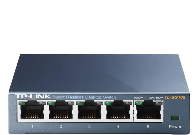 tp-link Gigabit交換器 5埠, 1個