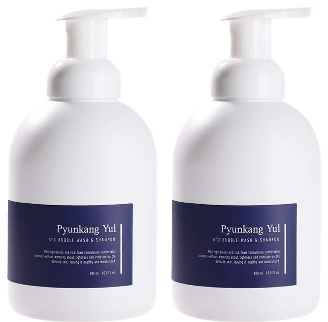 Pyunkang Yul 扁康率 Ato 兒童泡泡洗髮沐浴乳, 500ml, 2瓶