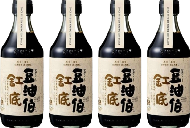 豆油伯 缸底釀造醬油, 300ml, 4瓶