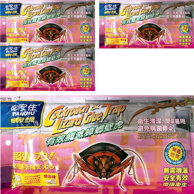 必安住 蟑螂壁虎屋 5入, 4組