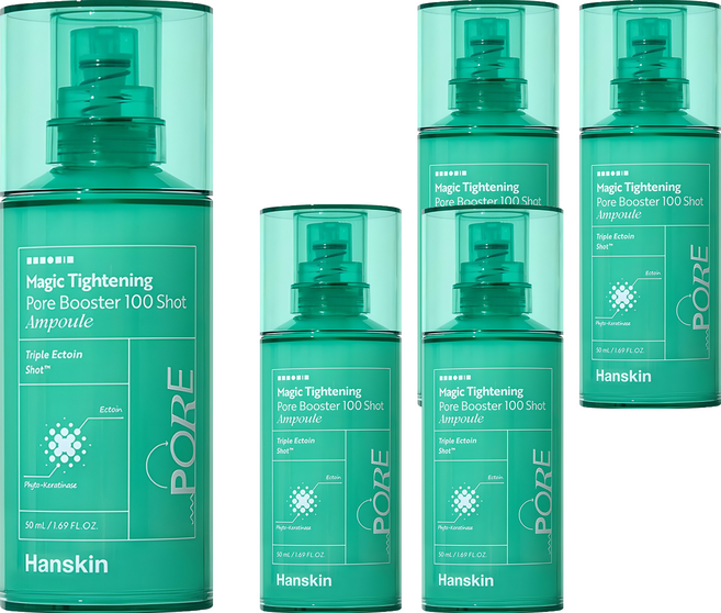Hanskin 韓國原廠直供 毛孔緊緻安瓶 100針, 50ml, 5瓶