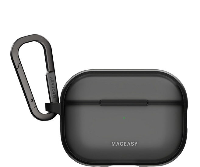 MAGEASY Roam 城市漫遊霧透耳機保護殼 霧透黑 防刮耐磨, 單一商品, 1個