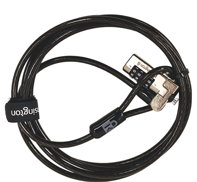 Kensington Slim N17 Combination Laptop Lock for Wedge-Shaped Slots 楔形密碼電腦鎖, K68008WW, 黑色