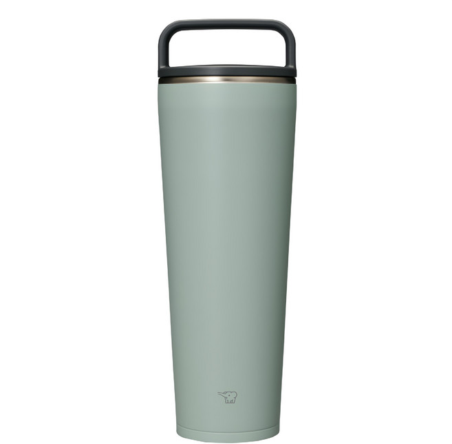 ZOJIRUSHI 象印 大容量吊環隨行杯, 灰綠色, 890ml, 1個