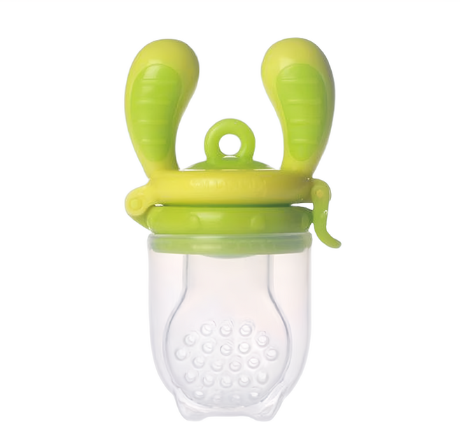 kidsme 咬咬樂輔食器 大, 綠黃色, 1個