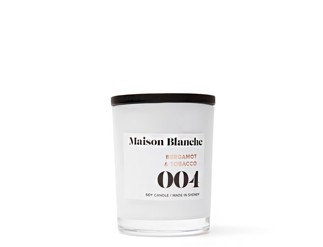 Maison Blanche Bergamot&Tobacco 香氛蠟燭, 004 佛手柑菸草, 60g, 1件