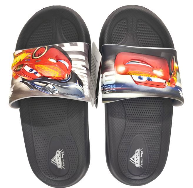 Cars 汽車總動員 兒童款 迪士尼立體造型休閒防水拖鞋