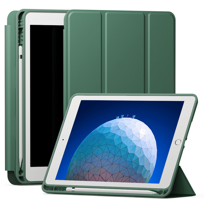 SINJIMORU 平板電腦智能保護套 附筆槽, Deep Green, 1個