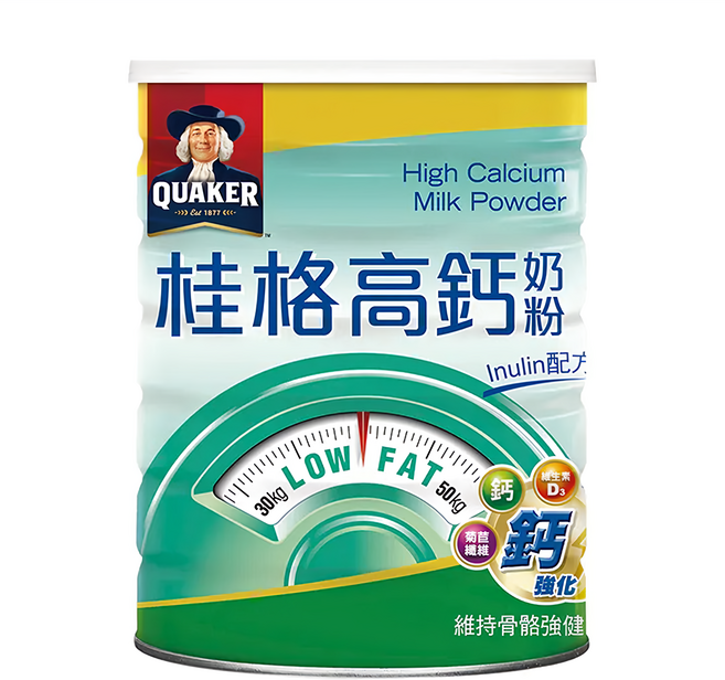 QUAKER 桂格 高鈣奶粉 Inulin配方, 1.5kg, 1罐