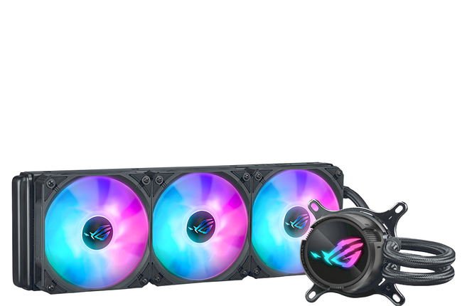 ASUS 華碩 REPUBLIC OF GAMERS ROG STRIX LC III 360 ARGB LCD 飛龍三代 LCD版, 黑色, 1個